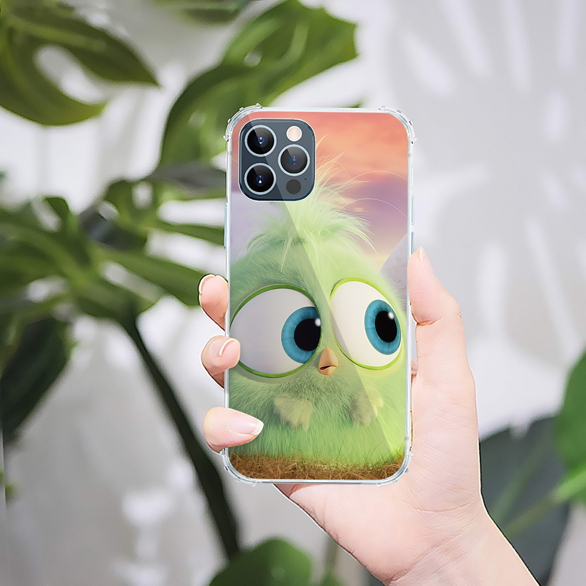（画像用） Angry Birds アングリーバード 【iPhone 12シリーズ対応】透明スマホケース（クリアソフトケース）